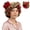 Red, variant on Cute Leopard Print Bonnet Sleep Bonnet for Women Soft Satin-Lined Spa Headband with Bow for Hair Protection