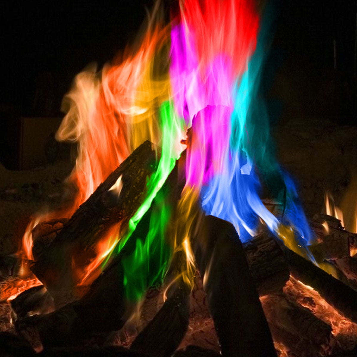 25g Mystic Fire Magic Tricks Colorful Flames Toy Game Bonfire Powder X9O3 F 