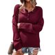 thumbnail image 4 of Suéter de moda para mujer Soild Trun-Down Collar Blusa de manga larga para mujer Fridja fhghd678, 4 of 9