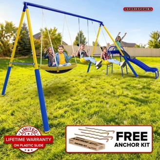 XDP Recreation Crestview Swing Set with 2 Seats, Stand R Swing