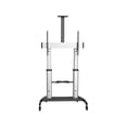 thumbnail image 2 of HEAVY DUTY ROLLING MOBILE TV STAND/CART ON WHEELS FOR 60-100IN VESA DISPLAYS (10, 2 of 2