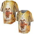 thumbnail image 3 of Welcome Fall Dachshund Strolling Through the Autumn Maple Forest All Over Print 3D Baseball Shirt Wiener Dog Lover Gifts Idea Softball Sport - 12012, 3 of 6