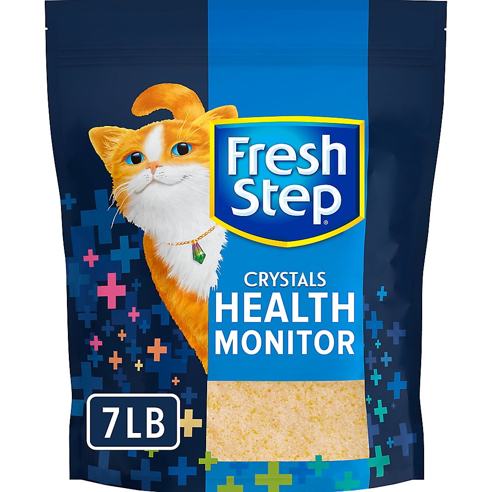 Fresh Step Premium Scented Cat Litter Crystals 8 lbs Odor Locking Moisture Absorbing Ultra Lightweight Walmart