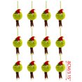 thumbnail image 3 of Plush Christmas Tree Rope Ornament, Decorative Ball Pendant for Holiday Tree Table and Indoor Party Decor, Festive Seasonal Accent Green, 3 of 6