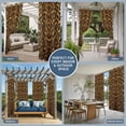 thumbnail image 5 of 2 Panels Outdoor Curtains for Patio Waterproof 54"x108" Brown Leopard Print Weatherproof Privacy Outsides Curtains, Classic Abstract Animal Patterned Grommet Thermal Drapes for Cabana Porch Pergola, 5 of 8