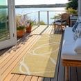 thumbnail image 6 of Addison Rugs Chantille Indoor/Outdoor Transitional Geometric, Abstract Gold Washable Runner Rug, 2'3" x 7'6", 6 of 6