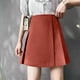 thumbnail image 2 of Falda Corta de Verano de la Moda Casual de las Mujeres de Cintura Baja A-Línea Asimétrica Falda Plisada, 2 of 9