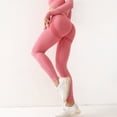 thumbnail image 5 of Mallas deportivas sin costuras para mujer, mallas elásticas de cintura alta para Yoga, gimnasio, trotar, secado rápido, Push Up, pantalones ajustados para mujer, 5 of 5