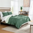 Exclusivo Mezcla Ultrasonic Twin Quilt Bedding Set with Pillow Sham
