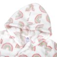 thumbnail image 6 of Baby Essentials Infant Girls Bathrobe with Tie Closure for Newborns and Infants 0 - 9 Months in Radiant Rainbows Print, 6 of 7