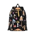 thumbnail image 6 of Rocae Mushrooms and Autumn Leaves for Durable Canvas Backpack Leisure Large Bag Travel Rucksack Multi-function Backpack Small, 6 of 8