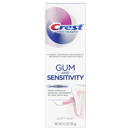 Crest Pro-Health Gum and Sensitivity, Sensitive Toothpaste, Gentle Whitening, 4.1