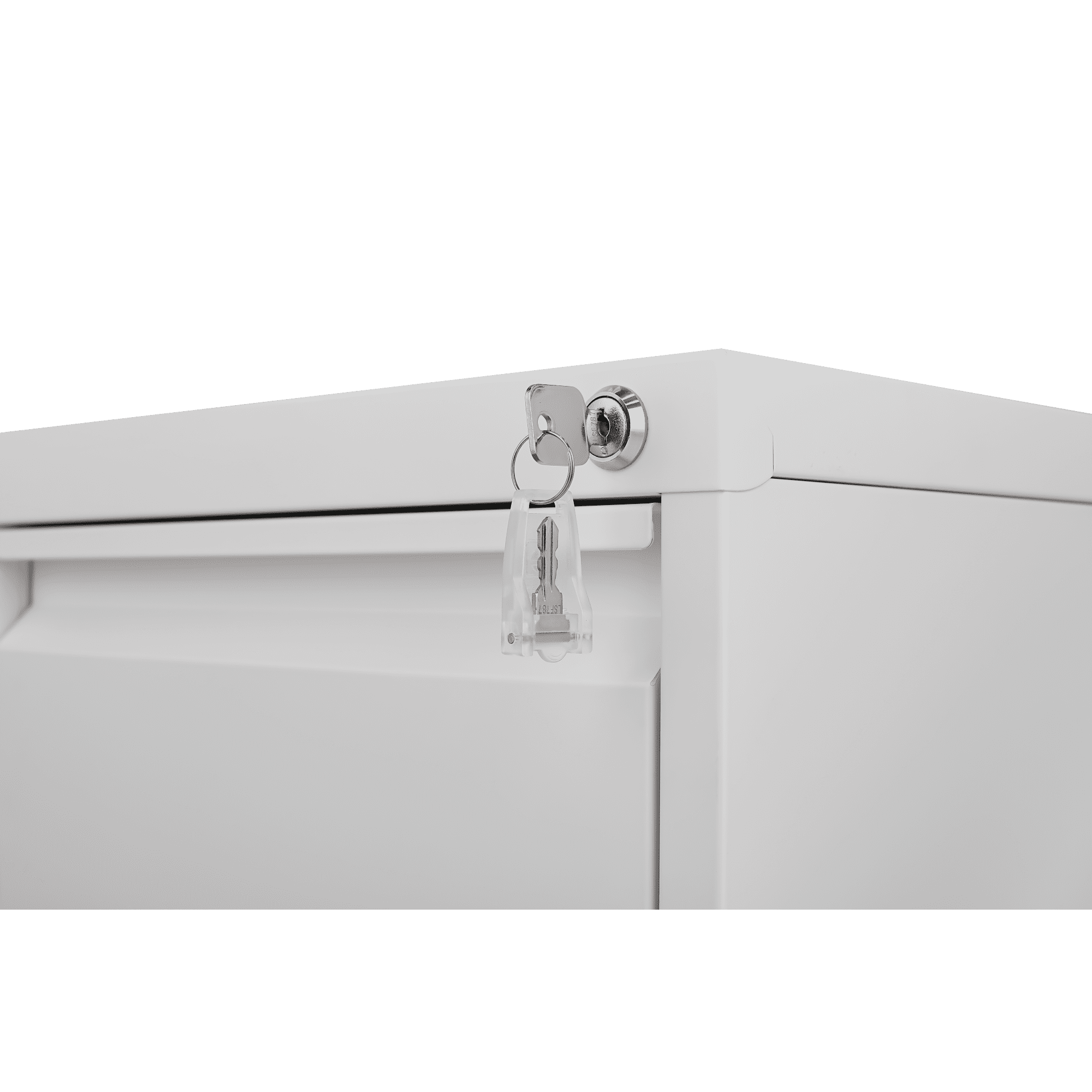 Leumius 3-Drawer File Cabinet with Lock,16.5" Deep Metal Lateral Vertical Filing Cabinet for Home Office,Fits Legal/Letter/A4,White