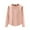 Pink, variant on Prolriy Womens Thermal Tops Women Autumn and Winter Casual Solid Color Round Neck Thickened Warm Top Long Sleeve Shirts for Women, Womens Tops Pink L