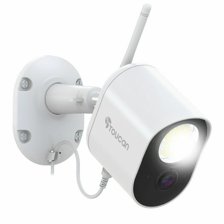 UPC: 0874121008326 | Toucan Floodlight Camera with 143 Degree Beam Angle – 1080p  2.4GHz Wi-Fi  White