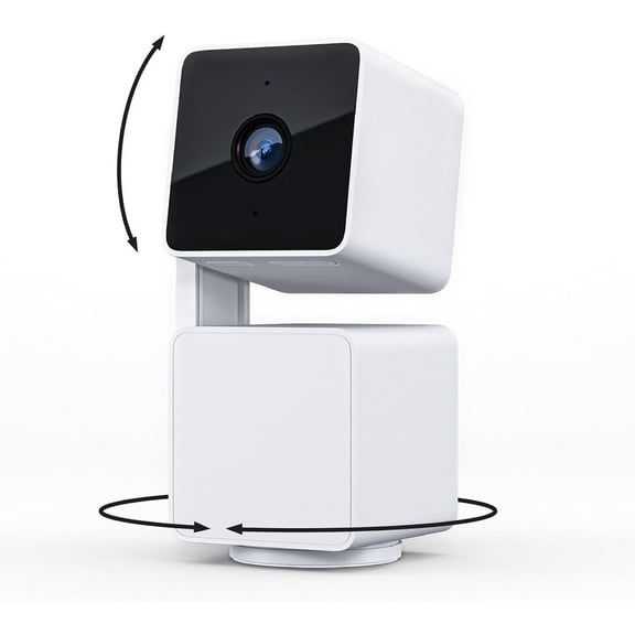 Wyze Cam Pan v3 Indoor/Outdoor Wired Security Camera with Pan/Tilt/Zoom - White