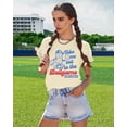 thumbnail image 5 of KimSoong Baseball Shirts Women Funny Baseball Mom Shirt Ballgame Graphic Tshirt Game Day Fan Tee Casual Short Sleeve Top, 5 of 6