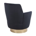 thumbnail image 6 of Velvet Material | Spot Cleanable for Convenience | Durable and Comfortable Barrel Chair, 6 of 6