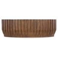 thumbnail image 2 of Bowery Hill Contemporary Oval Cocktail Table in Medium Brown Wood, 2 of 4