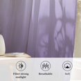 thumbnail image 6 of Purple Ombre Sheer Curtains 84 Inch Length, Light Filtering Voile Curtain Panel, White Gradient Modern Abstract Art Rod Pocket Drapes Window Treatments for Living Room Bedroom 52"x84", 6 of 9
