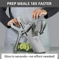 thumbnail image 2 of Emson Mandoline Slicer for Kitchen, All in 1 Mandolin Slicer for Food Works as Potato Slicer, Vegetable Slicer, Mandoline Food Slicer, French Fry Cutter with 5 Blades and Storage Container, Gray, 2 of 8