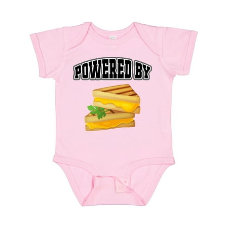 

Inktastic Powered by Grilled Cheese Gift Baby Boy or Baby Girl Bodysuit