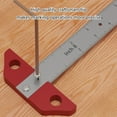 thumbnail image 3 of ZPAQI Scribing Ruler Layout Tool T Square Ruler Measurement Ruler Woodworking Tool, 3 of 7
