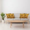 thumbnail image 4 of Ambesonne Art Throw Pillow Cover 4 Pack, Vintage Woman Drawing, 20", Ginger Earth Yellow, 4 of 7
