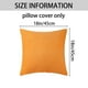 thumbnail image 5 of REGALWOVEN Pack de 2 fundas de cojín de terciopelo, suaves fundas decorativas cuadradas para sofá naranja 18" x 18", 5 of 6