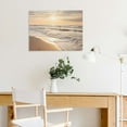 thumbnail image 5 of Fenyluxe Ocean Sunset Tropical Sands Beach Artwork Nature Sea Waves Contemporary Seascape Painting Prints on Canvas - Home Wall Decorations 16x12in, 5 of 6