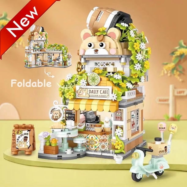 ラスト1完売再製作⭕️セットバックモデル◎DF3◎10インチ Loz Architecture Street Shop Izakaya Moc Building Blocks Store