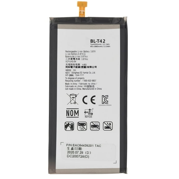 Replacement Battery BL-T42 4000 mAh For LG G8X ThinQ / V50 ThinQ 5G / V50S ThinQ 5G