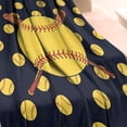 thumbnail image 3 of Cozy Soft Baseball Themed Fleece Blanket, Warm Baseball Gifts for Boys/Men/Team, Gifts for Baseball Players/Lovers, Who Loves Baseball Throw Blanket 50'' X 60'', 3 of 4