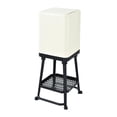 thumbnail image 1 of Cubo de basura minimalista, cubo para residuos de papel, para uso doméstico, dormitorio, oficina, tocador, Negro, 1 of 9