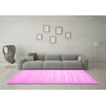 thumbnail image 3 of Ahgly Company Indoor Square Abstract Pink Contemporary Area Rugs, 4' Square, 3 of 4