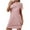 Pink, variant on Tnhcen Women's Large Size Milk Silk Loungewear Double-Sided Brushed Short Dress Round Neck Short Sleeve Summer Cute Pattern Soft Polyester Spandex S-2XL