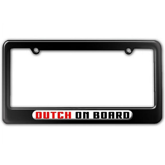 Dutch On Board - Netherlands License Plate Frame