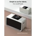 thumbnail image 3 of Simple Music Player for Dementia Elderly Seniors Easy MP3 Player as Alzheimers Dementia Visually Impaired Patients Product Gift One-Touch Controls ON/Off Retro Music Box (Grey), 3 of 6