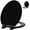 Black, variant on Angol Shiold Elongated Toilet Seat - Slow Close Hinges, Ergonomic Design with Grip-Tight Bumpers, Safe Easy-Clean PP Material , Fit 18.5" Elongated toilet seat, White