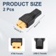 thumbnail image 2 of Adaptador XT60 de 2 piezas Uxcell, adaptador inalámbrico de XT60 hembra a USB-C hembra, conectores XT60 inalámbricos para modelos RC, almacenamiento de energía, monitoreo de energía, 2 of 6