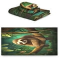 thumbnail image 2 of Sloth in The Branch Bath Towels Absorbent Bath Towels Set Soft Towel Set for Home Hotel Decor Gym Swim, 3 Piece Wash cloth, 2 of 7