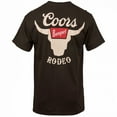 thumbnail image 3 of Coors T-Shirt Brun à Imprimé devant et Dos avec Logo de Cornes de Rodéo de Banquet - 2Xlarge, 3 of 4