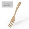 thumbnail image 6 of Wovilon Flatware Sets Plastic Forks Silverware Spoons And Forks Set Forks And Spoons Silverware Set Wooden Spoon Fork Bamboo Kitchen Cooking Utensil Tools Soup-Teaspoon Tableware, 6 of 6