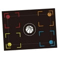 thumbnail image 1 of Tapete de entrenamiento de baloncesto, tapete para pasos de baloncesto, Control de pelota, tapete de juego de pies de baloncesto silencioso con absorción de impacto para Estilo A 107cmx76cm, 1 of 8