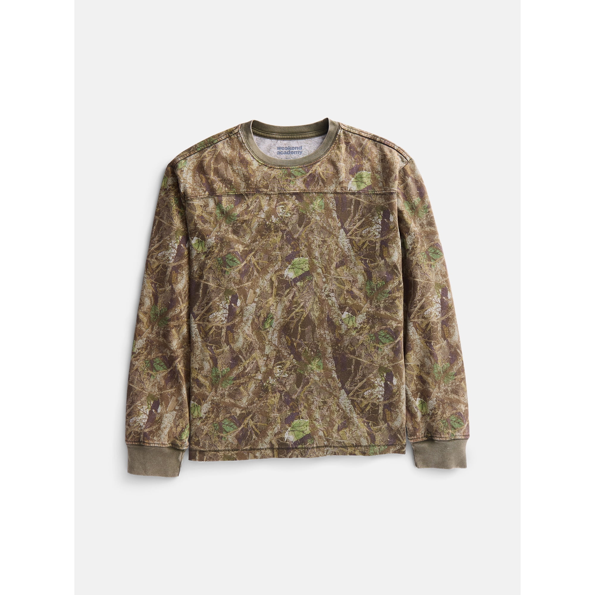 Weekend Academy Boys Football Yoke Tee with Long Sleeves, Sizes XS-XXL