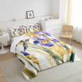 thumbnail image 3 of YST Cute Birds Bedding Set Full Hummingbird Printed Comforter Set,Purple Floral Bedding Comforter Sets Girls Flower Quilt Set Tropical Botanical Bed Set Spring Theme Home Decoration,3pcs, 3 of 5
