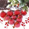 thumbnail image 2 of Zawou 6PCS Velvet Red Frosted Christmas Balls, 8cm Shatterproof Hanging Ornaments for Tree, Indoor/Outdoor Holiday Decor, 2 of 7