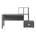 thumbnail image 2 of Jessica Multi-Storage Wood Desk, Distressed Gray, 2 of 8