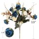 thumbnail image 3 of Bienvenido Rosas artificiales, 12 rosas pequeñas, flores de seda de plástico, adecuadas para decoración de plantas de hotel familiar, boda, mesa de oficina de Navidad, 3 of 5