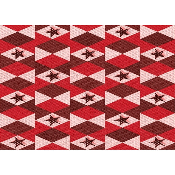 Ahgly Company Machine Washable Indoor Rectangle Transitional Light Coral Pink Area Rugs, 5' x 8'